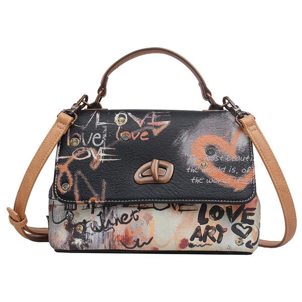 Geanta dama Janet 26x10x16 cm TV000145Material material textil si piele ecologica