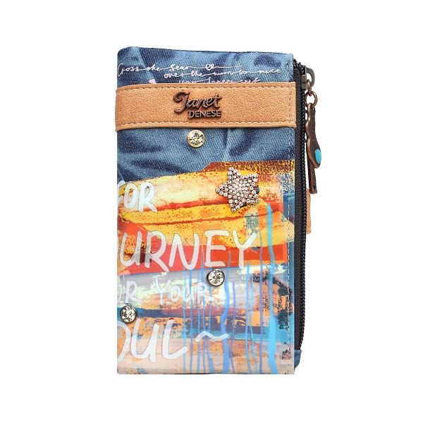 Portofel dama Janet 19x3x10 cm TV000025Material material textil si piele ecologica