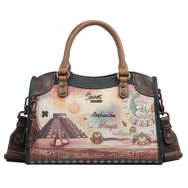 Geanta dama umar Janet 23x6x16 cm TV000131Material material textil si piele ecologica