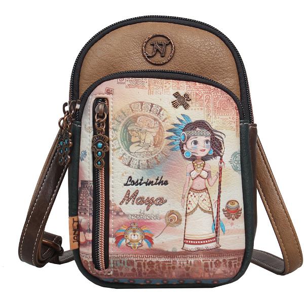 Geanta dama crossbody Janet Maya Journey 14x5x21 cm TV00066Material material textil si piele ecologica