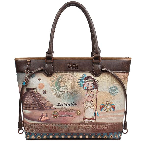 Geanta dama de umar Janet 42x12x29 cm TV00059Material material textil si piele ecologica