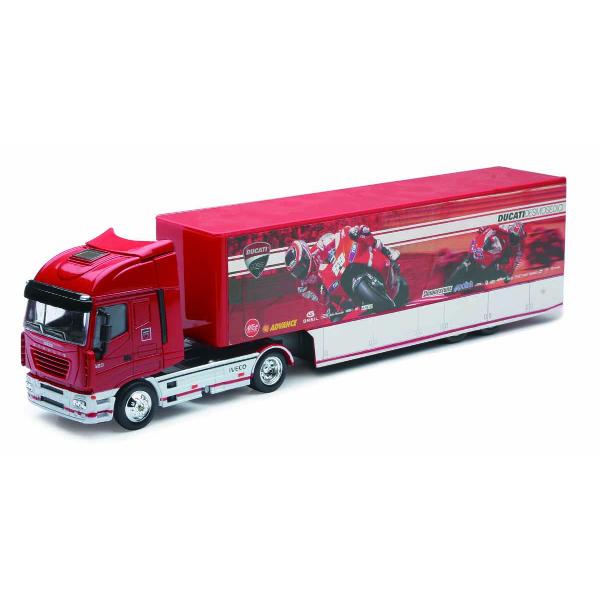 Camion diecast Iveco Stralis Ducati MotoGP Race 2010 143Machetele produse de New Ray sunt potrivite atat pentru copii cat si pentru colectionari Datorita realismului si materialelor folosite calitatea acestora este recunoscuta pe plan internationalCaracteristiciModel Iveco Stralis Ducati MotoGP Race 2010Scara 143Material Metal & PlasticCuloare RosuVarsta recomanda 3 ani&160;AtentionareProdusul este contraindicat copiilor sub varsta de 3 ani 