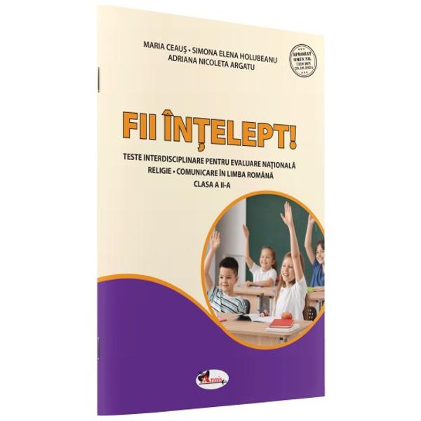 Un auxiliar didactic interdisciplinar &537;i un instrument de preg&259;tire suplimentar&259; &icirc;n vederea sus&539;inerii optime a probelor pentru Evaluarea Na&539;ional&259; care cuprinde&bull; 18 teste realizate dup&259; structura probelor pentru Evaluarea Na&539;ional&259; clasa a II-a;&bull; 18 coduri QR care permit verificarea r&259;spunsurilor pentru fiecare test din categoria Test &ndash; Citit;&bull; modele de rezolvare pentru itemii din 