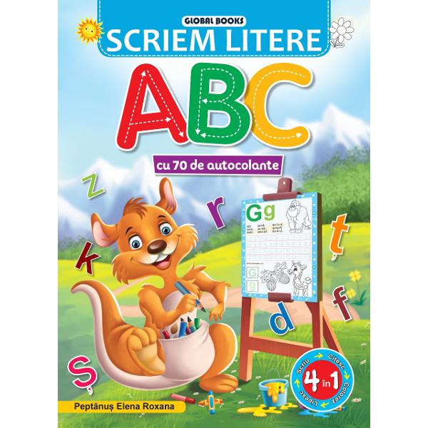 Aceast&259; carte este util&259; pre&537;colarilor &537;i copiilor din clasa preg&259;titoareCu ajutorul acestei c&259;r&539;i cei mici vor &icirc;nv&259;&539;a &537;i exersa semnele grafice literele mici &537;i mari de tipar &537;i grupurile de literePe fiecare pagin&259; ve&539;i reg&259;&537;i c&acirc;te o liter&259; a alfabetului imagini care &icirc;ncep cu litera respectiv&259; numai bune de colorat &537;i spa&539;ii alocate pentru lipirea de 