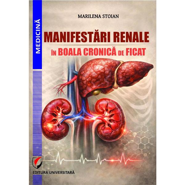 Func&539;ia renal&259; este adesea afectat&259; la pacien&539;ii cu boli hepatice cronice O astfel de disfunc&539;ie este un fenomen dinamic cu un spectru variind de la leziuni renale acute p&acirc;n&259; la boala renal&259; cronic&259; Injuria renal&259; acut&259; este una dintre cele mai frecvent &icirc;nt&acirc;lnite complica&539;ii la pacien&539;ii cu boli hepatice cronice decompensate cu o prevalen&539;&259; estimat&259; de 20 50 &icirc;n r&acirc;ndul 