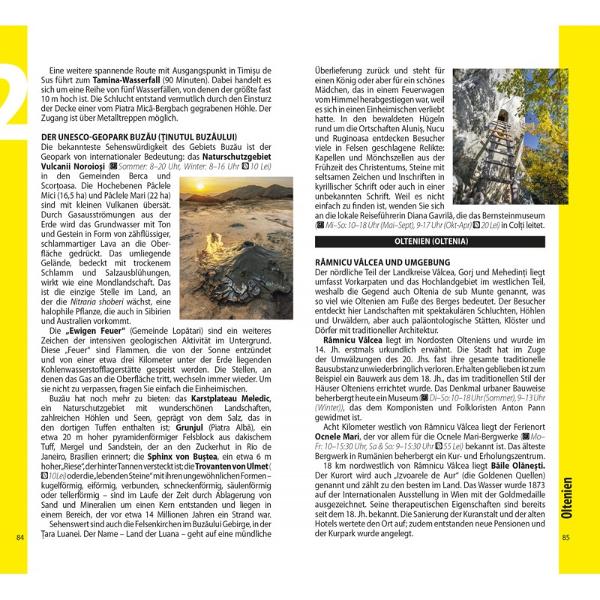 Rum&auml;nien hat zahlreiche malerische l&auml;ndliche Gebiete in denen die Einheimischen trotz der touristischen Entwicklung ihrem Alltag nachgehen und ihre Traditionen bewahren Ob Sie im Gebiet des Ruc&259;r-Bran-Passes in der M&259;rginimea Sibiului im Westgebirge Mun&355;ii Apuseni in der Maramure&537; in der Bukowina oder im Norden Olteniens verweilen &ndash; Sie werden nicht entt&auml;uscht sein denn &uuml;berall k&ouml;nnen Sie die frische Luft unvergessliche Ausblicke 