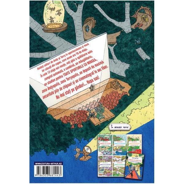 Haide&539;i al&259;turi de Andy &537;i Terry &icirc;n spectaculoasa &537;i noua lor c&259;su&539;&259; din copac care acum are 78 de etaje&Icirc;n cele 13 etaje noi-nou&539;e ve&539;i g&259;si o sp&259;l&259;torie auto complet automat&259; o combin&259; un m&acirc;zg&259;litoriu un stadion pentru TOATE SPORTURILE CU MINGEA zona Andyopolis zona Terryopolis un depozit de maxim&259; securitate plin de chipsuri &537;i un cinematograf &icirc;n aer 