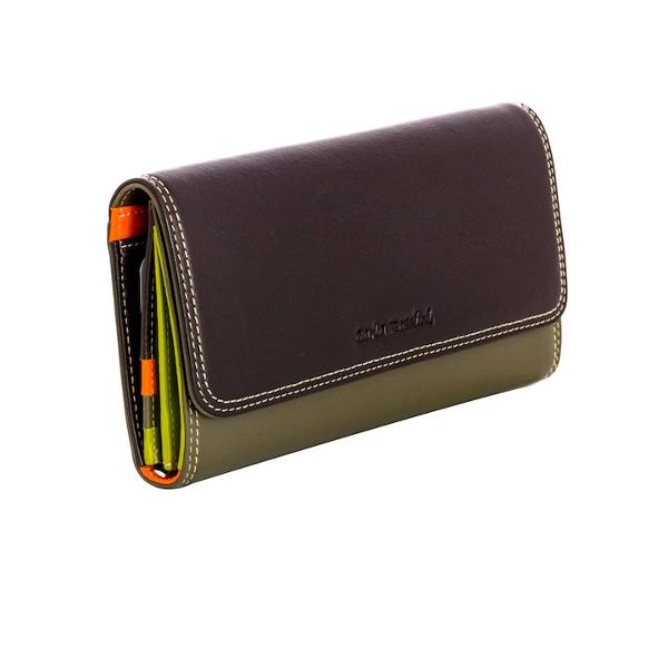 Produs fabricat cu mandrie in Romaniaconfectionat din piele naturala de calitate fabricat in Romania Acest model este un accesoriu atent finisat avand ca principale atuuri designul elegant si compartimentarea Prezinta 3 compartimente pentru bancnote dintre care unul cu fermoar 14 ante pentru carduri si inca doua buzunare pentru acte In partea din spate mai are un buzunar inchidere cu capsaCompozitie  piele naturalaCuloare  multicolorDimensiuni  