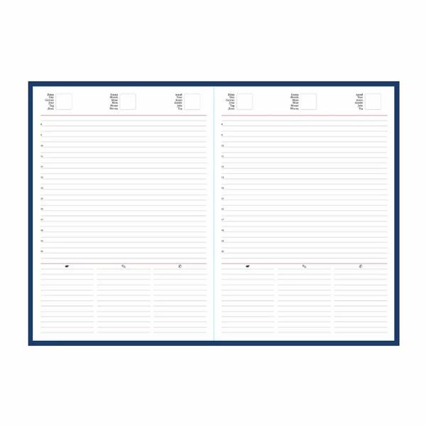 Agenda nedatata A5 AdriaAceasta agenda eleganta si versatila este perfecta pentru cei care apreciaza un design sofisticat si functionalitate de top Cu dimensiunile sale compacte de 145 x 205 cm este usor de transportat fiind ideala pentru utilizarea zilnica fie la birou fie in timpul calatoriilorAgenda Adria este realizata cu o atentie deosebita la detalii avand hartie de inalta calitate de 70 gmp in nuanta ivory care ofera o experienta de scriere placuta si 