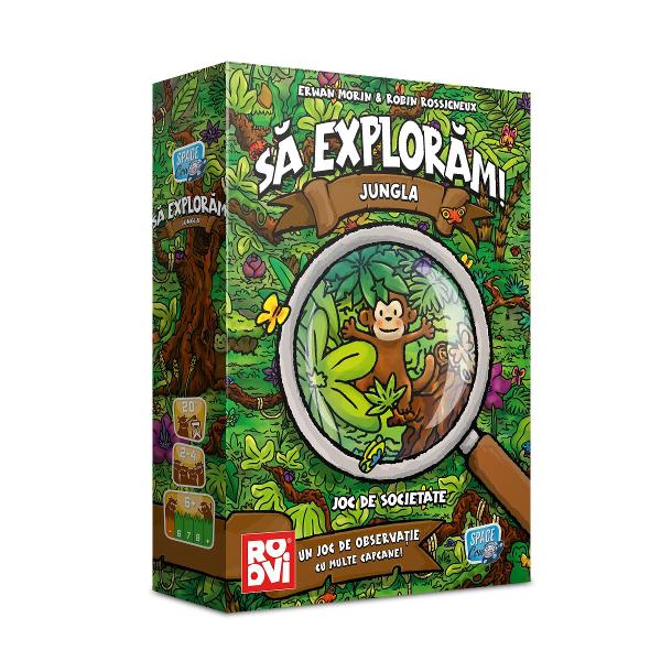 E&537;ti curios &537;i dornic de aventur&259; Descoper&259; S&259; explor&259;m jungla un joc interactiv &537;i super distractiv care te poart&259; direct &icirc;n inima jungleiPrive&537;te cu aten&539;ie c&259;r&539;ile &537;i colecteaz&259;-le doar pe cele potrivite&hellip; Pentru c&259; &icirc;n jocul&nbsp;S&259; explor&259;m jungla&nbsp;micile detalii sunt cele care chiar fac diferen&539;aFiecare juc&259;tor are la 