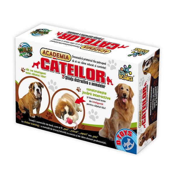 Hei micule explorator Vrei s&259; &537;tii cum s&259;-&539;i dresezi c&259;&539;elul Cu setul Academia C&259;&539;eilor de la ROOVI descoperi cum s&259;-l &icirc;nve&539;i pe prietenul t&259;u bl&259;nos s&259; fie educat &537;i cuminte&nbsp;Academia C&259;&539;eilor este un set experimental &537;i super distractiv creat special pentru micii posesori de c&259;&539;ei Setul con&539;ine o mul&539;ime de componente &537;i accesorii cu care se pot crea 