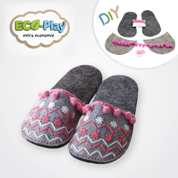 Dimensiune final&259; Aproximativ 21 x 10 x 5 cm m&259;rime potrivit&259; pentru picioare &icirc;ntre 28-31&nbsp;Transform&259; timpul liber &icirc;ntr-o aventur&259; creativ&259; cu setul de cusut papuci de cas&259; de la D-Toys Acest kit DIY este conceput special pentru micii designeri care doresc s&259; &icirc;&537;i creeze propria &icirc;nc&259;l&539;&259;minte comod&259; &537;i colorat&259; dezvolt&acirc;ndu-&537;i &icirc;n acela&537;i 