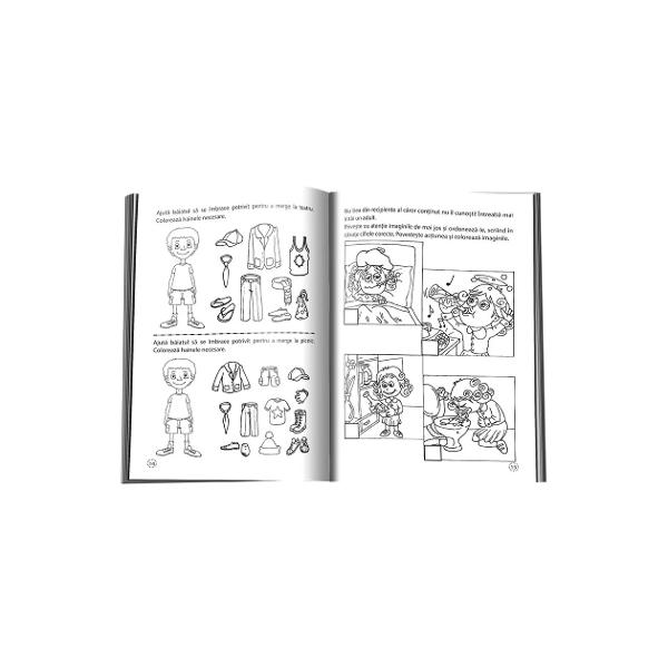 Reguli de comportament&nbsp;Acest caiet face parte din colec&539;ia &bdquo;Activit&259;&539;i de zi cu zi&rdquo; care urm&259;re&537;te dezvoltarea copilului de-a lungul &bdquo;copil&259;riei mijlocii&rdquo; &icirc;n perioada dintre 3 ani &537;i 6 ani&Icirc;n aceast&259; etap&259; a evolu&539;iei sale jocul trebuie s&259; fie activitatea principal&259; &ndash; iar sarcinile propuse &icirc;n caiete nu se abat de la acest 