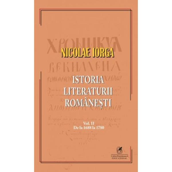 Istoria literaturii romanesti Volumul IIAceast&259; lucrare analizeaz&259; fenomenul literar rom&acirc;nesc din secolul al XVIII-lea o perioad&259; marcat&259; de tranzi&539;ia de la cultura medieval&259; la cea modern&259;Perioada acoperit&259; 1688 urcarea pe tron a lui Constantin Br&acirc;ncoveanu p&acirc;n&259; &icirc;n 1780 apari&539;ia primei gramatici a &536;colii Ardelene Elementa linguae daco-romanae sive valachicaeTematic&259; 