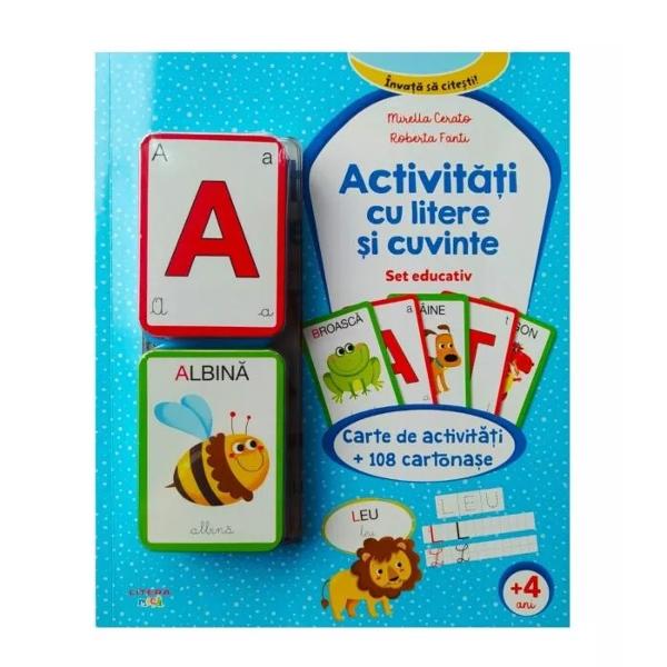 &Icirc;nva&539;&259; literele alfabetului &537;i cite&537;te &537;i scrie primele tale cuvinte &icirc;n acest minunat caiet de activit&259;&539;i Apoi joac&259;-te cu prietenii t&259;i diferite jocuri folosind cele 108 cartona&537;e con&539;inute astfel &icirc;nc&acirc;t s&259; &icirc;&539;i asiguri ore &icirc;ntregi de superdistrac&539;ie