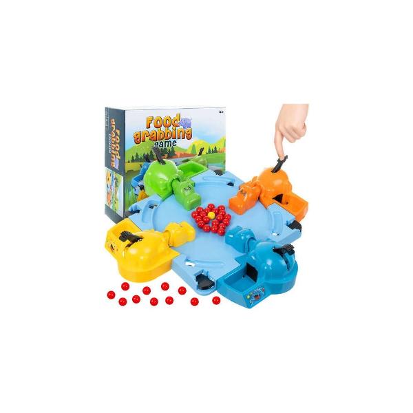 Pregateste-te de o competitie plina de rasete viteza si reflexe rapide cu jocul Hungry Hippo clasicul joc de masa care aduce bucurie atat copiilor cat si adultilorJoc de societate interactiv Hungry Hippos pentru 2-4 jucatori antrenarea reflexelor si coordonarii 38 x 38 x 85 cm multicolor Jocul interactiv Hungry Hippos este o alegere perfecta pentru momentele pline de distractie in familie aducand impreuna copii si adulti intr-o competitie amuzanta si energicaCu un 