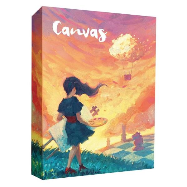 In Canvas vei juca in rolul unui pictor care participa intr-un concurs artistic Jucatorii vor aduna carti de arta punand 3 dintre acestea una peste alta pentru a-si crea propria pictura unica Fiecare carte contine o piesa de arta precum si un set de pictograme utilizate in timpul notarii Pictogramele vor fi dezvaluite sau vor fi ascunse in functie de modul in care jucatorii aleg sa-si suprapuna cartile creand un puzzle captivant Picturile sunt punctate pe baza unui set de carti de 