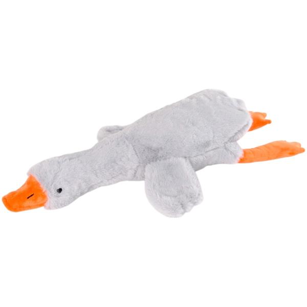 Plus Gasca Gri de 50cm Aceasta gasca gri din plus cu o dimensiune generoasa de 50 cm este partenerul perfect pentru clipe de joaca si rasfat Moale pufoasa si extrem de prietenoasa gasca gri este ideala atat pentru copii cat si pentru adultii care indragesc jucariile de plus cu personalitate Realizata din materiale de inalta calitate cu o textura catifelata si o umplutura moale aceasta jucarie ofera confort si siguranta Designul simpatic si detaliile bine realizate de la ciocul 