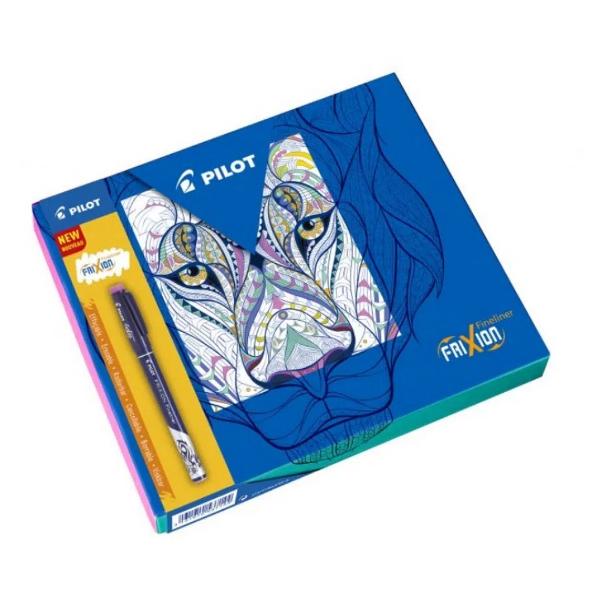 Set cadou 5 Frixion fineliner  carte de colorat