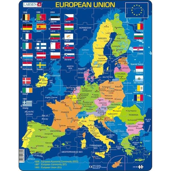Puzzle Harta Uniunii Europene cu 70 de piese A39-Gb