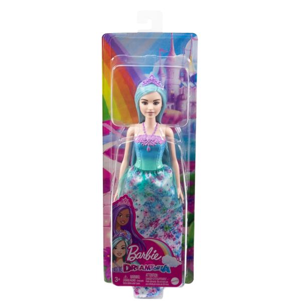 Papusile printesa Barbie&trade Dreamtopia cu aspect de basm le permit copiilor sa descopere o lume de povesti magice si sa experimenteze aventuri regale Aceste papusi printesa Barbie&reg cu un corset stralucitor cu efect de ombre si o fusta lunga de printesa cu imprimeu floral colorat si strat de tul inspira povestirea Pantofii asortati si o tiara detasabila cu detalii asemanatoare unei bijuterii completeaza aspectul regal Cu culorile curcubeului si detalii fantastice papusile 