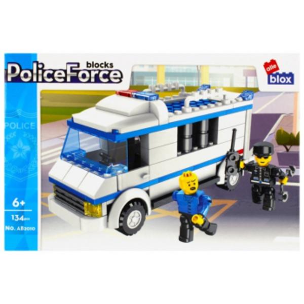 Joc constructie puzzle Masina de Politie3 PVC Alleblox 478227 134 piese NO AB2010 29X19X5Blocurile cresc performanta mentala ceea ce se traduce in creativitate stimuleaza imaginatia si au un impact pozitiv asupra dezvoltarii copilului vehiculul dispune de elemente mobile dupa asamblare