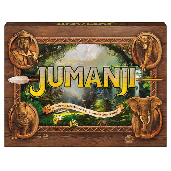 Urmarirea leului ciocnirile de rinoceri si vanatoarea de crocodili sunt doar inceputul pericolelor in lumea salbatica a Jumanji Auncati un cub octogonal pentru a vedea ce te asteapta Descoperiti cartile de pericol verificati decodificatorul pentru a citi mesajul secret si incercati sa va salvati inainte de sfarsitul lumii Toti jucatorii se intrec cu timpul pentru a supravietui Jungla este inspaimantoare Daca campurile sfarsitului lumii se umpla jungla te va invinge pe tine si pe 