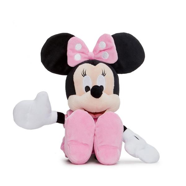 Stim ca primul cel mai bun prieten al celui mic este jucaria de plus cea alaturi de care descopera lumea si doarme linistit noaptea Minnie Mouse este prietena lui Mickey Mouse Are o personalitate placuta si este recunoscuta pentru colectia ei de funde mari de diferite culori pe care le pune pe cap Aceasta jucarie de plus este fabricata dintr-un material de calitate rezistent si in conformitate cu cerintele de calitate Disney Dimensiunea ei este de 25 de centimetri