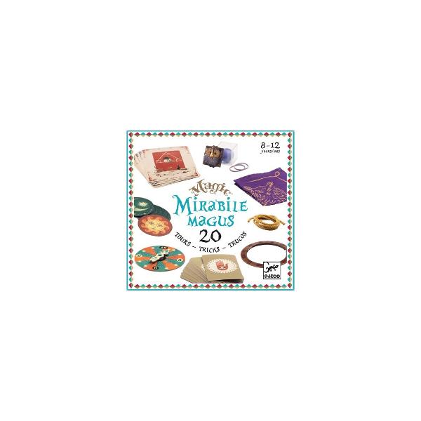 &Icirc;i vei uimi cu puterile tale &rdquo;magice&rdquo; &537;i cu &icirc;ndem&acirc;narea taSetul con&539;ine&nbsp;indica&539;iile &537;i accesoriile pentru 20 de trucuri de magieConfec&539;ionat din materiale &537;i vopsele non toxice conform reglement&259;rilor EN71&ASTMAVERTISMENT Contraindicat copiilor sub 3 ani A se folosi sub directa supraveghere a unei persoane adulteProduc&259;tor Djeco Fran&539;aGreutate2 