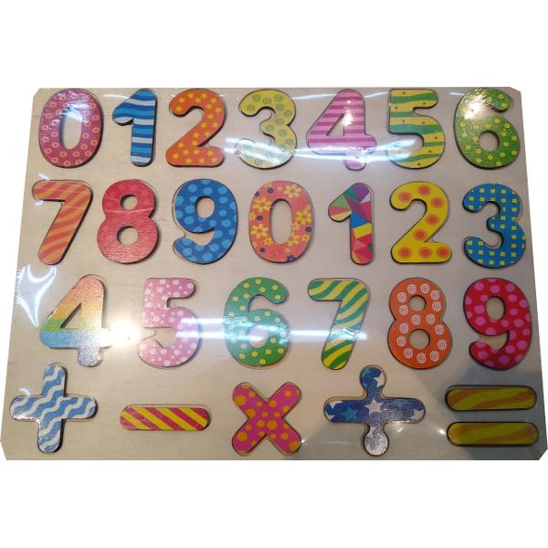 Lemn Puzzle cu cifre 4841