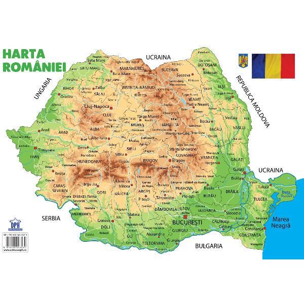 Plansa - Harta Romaniei