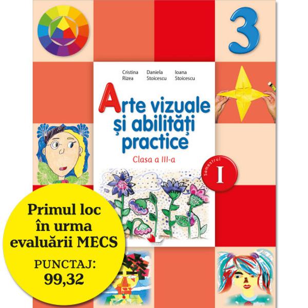 Manualul de Arte vizuale &537;i abilit&259;&539;i practice pentru clasa a III-a a fost elaborat în conformitate cu programa &537;colar&259; aprobat&259; prin OMECS nr 5003 2122014 &537;i urm&259;re&537;te formarea competen&539;ei cheie sensibilizare &537;i exprimare cultural&259;  recomandat&259; la nivel european prin· cultivarea sensibilit&259;&539;ii elevilor;· aprecierea diversit&259;&539;ii exprim&259;rii artistice;br 