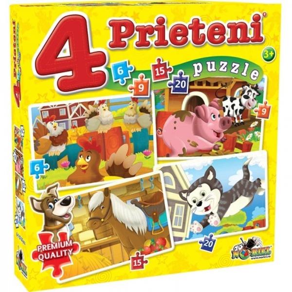 Puzzle 4 Prieteni Mici 6 9 15 20 NOR2464