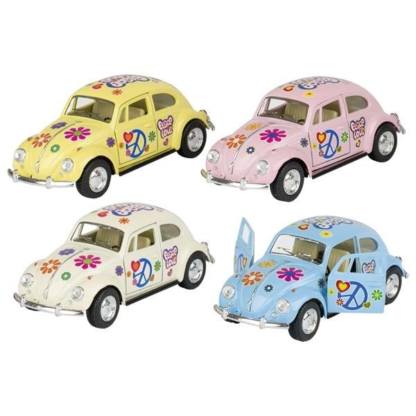 Colec&539;ionari de Beetle iubitori de nostalgie copii Aten&539;ie Un Beetle din 1967 cu imprimare flower power motor de retragere scar&259; 132 turnat sub presiune este pe pia&539;&259; Acest lucru promite cu siguran&539;&259; v&acirc;nz&259;ri bune Dimensiune 13 cm