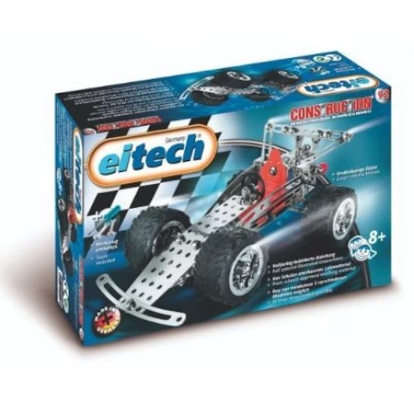 Experimenteaza lumea fascinanta a constructiilorAcest set de constructie Eitech promoveaza inovatia creativitatea si dezvoltarea cognitivaSetul contine&nbsp;180 de piese&nbsp;Piesele sunt fabricate in Germania din otel lustruit de inalta calitateDimensiuni cutie produs 29 x 8 x 18 cm&nbsp;Varsta recomandata de producator 8 ani