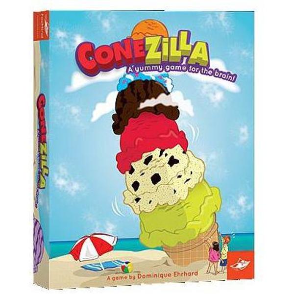 Un deliciu pentru cei isteti Combinati 10 cupe colorate si apetisante de inghetata si fiti primul care creaza un cornet gigant de inghetata un adevarat Godzilla al cornetelor de inghetata un Conezilla