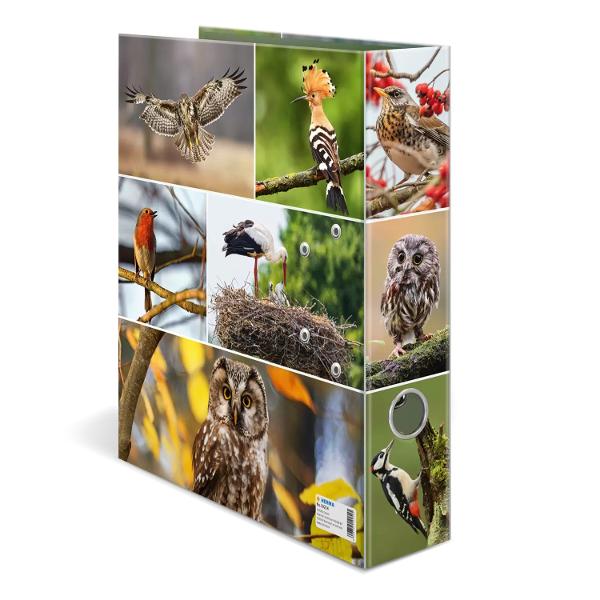 Biblioraft&nbsp;cu motive A4 cu fotografii frumoase ale p&259;s&259;rilor Fabricat din carton rezistent de &icirc;nalt&259; calitate cu orificiu pentru degetul mare &537;i mecanism cu p&acirc;rghie inclusiv bar&259; de compresor imprimat &icirc;n interior pentru depozitarea optim&259; a documentelor perforate &537;i buzunare transparente Pentru o ordine optim&259; acas&259; la &537;coal&259; la universitate sau la birou &537;i &icirc;n acela&537;i timp un 