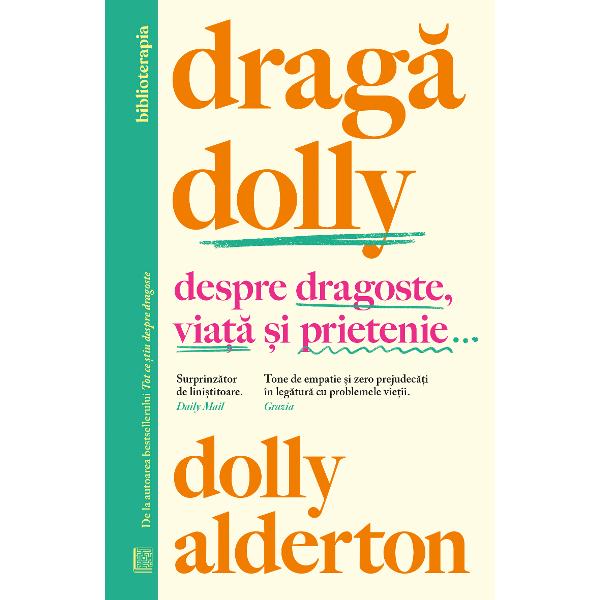 &206;ncep&226;nd din 2020 Dolly Alderton &537;i-a luat &238;n serios rolul de sf&259;tuitoare &537;i de consolatoare a inimilor r&259;nite &238;mp&259;rt&259;&537;indu-&537;i cu umor &537;i c&259;ldur&259; &238;n&539;elepciunea &537;i experien&539;a de via&539;&259; &206;ntreb&259;rile &537;i nedumeririle la care r&259;spunde &238;n rubrica ei din The Sunday Times Style variaz&259; de la cele obi&537;nuite pe care ni le punem cu to&539;ii &238;n 