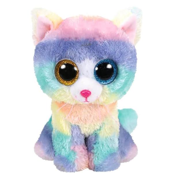 Jucarie de plus TY Beanie Boos - Heather pisca multicolora 15 cm TY36250