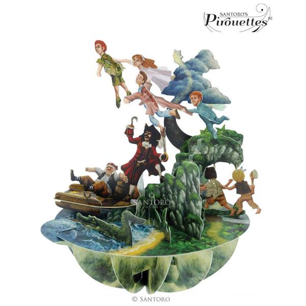 Felicitare 3D Pirouettes Santoro-Peter PanFelicitarea&160;3D Pirouettes Santoro-Peter Pan se deschide prin simpla rotire a manerului in jurul bazei felicitarii Gandurile tale pot fi scrise pe spatele bazeiCaracteristiciDimensiune felicitare 20x15 cmBrand Santoro LondonCaracteristici speciale carton de cea mai buna calitate felicitare tridimensionala vedere din toate unghiurile se poate plia pentru a putea fi expediata in plic spatiu pentru scriere mesaj atentie la detalii 