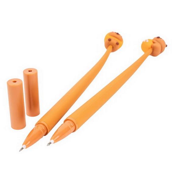 Pix Silicon CAPYBARA &ndash; Relaxare si Stil la Fiecare Rand Adu cea mai cool si relaxata atmosfera pe biroul tau Pixul CAPYBARA imbina perfect utilitatea unui instrument de scris precis cu designul fashion inspirat de cel mai prietenos animalut fiind gata sa iti coloreze starea de spirit la scoala sau la birou De ce iti va placeaDesign Trendy si Adorabil Personajul Capybara transforma acest pix intr-un accesoriu de colectie indispensabil pentru fanii animalutelor aducand un 