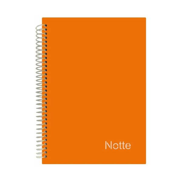 Caiet Notte A4 cu spira 96 file dictandoCoperta este din&nbsp;carton laminat format&nbsp;A4Contine&nbsp;96&nbsp;de file dictando iar&nbsp;hartia are&nbsp;60 gmpModelele de caiet cu spira se deosebesc de caietele prinse in capse ori cele lipite prin flexibilitatea pe care o conferaPuteti foarte usor sa intoarceti paginile si sa rupeti o fila fara ca acest 