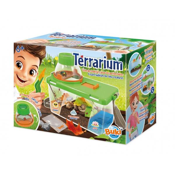 Un terariu pentru recrearea habitatelor animalelor mici insecte melci p&259;ianjeni mormoloci g&acirc;ndaciColecteaz&259; plante &537;i pietricele cu penseta pentru a-&539;i decora habitatulObserv&259; animalele cu lupa deta&537;abil&259; x6 &537;i lupa gradat&259; x3Include 1 terariu 1 capcana cu lupa curea penseta lupa gradata &537;i instruc&539;iuni ilustrateVarsta recomandata 6 aniDimensiunile cutiei 2130 x 0980 