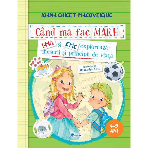 &Icirc;n aceast&259; nou&259; aventur&259; cei doi fra&539;i simpatici Ema &537;i Eric exploreaz&259; scenarii despre ce meserii vor avea c&acirc;nd vor cre&537;te Poli&539;ist balerin stilist jurnalist&259; scriitoare buc&259;tar doctor de animale toate au avantaje multe dar &537;i c&acirc;teva dezavantaje Pofticio&537;ii experimenteaz&259; fiecare dintre aceste variante &icirc;n timp ce cresc &icirc;n iubirea familiei lor se adapteaz&259; la &537;coal&259; 