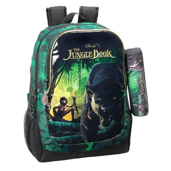 Ghiozdan mare si penar JUNGLE BOOK 32x44x16 este un accesoriu ideal pentru scoala dar si pentru calatorii datorita spatiului mare de depozitare si a mobilitatii aduse utilizatorului Ghiozdanul are doua compartimente foarte incapatoare si usor de folositDimensiune 32x44x16 cm