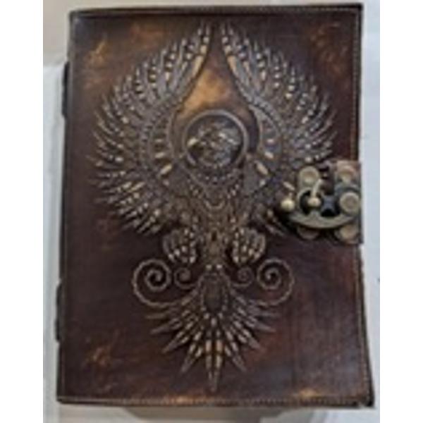 Jurnal Vintage dimensiune&nbsp; 175 x 125 cm coperti din piele naturala hartie lucrata manual din bumbac Inchizatoare metalica tip ancora