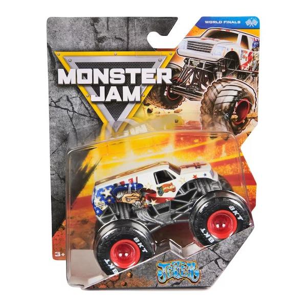 Masina oficiala a spectacolului Monster Jam Un vehicul hiper detaliat fidel eroilor spectacolului cu un aspect agresiv si suspensii realiste pentru a face cascadoriile intr-un mod cat mai spectaculos Macheta este metalica si foarte bine realizata Foarte rezistenta Monster Jam ofera mai multe detalii si grafica decat oricand Cu anvelopele oficiale BKT jante cromate stilizate si un sasiu autentic cu detalii cromate acest camion monstru intruchipeaza stilul si volanul omologului sau din 