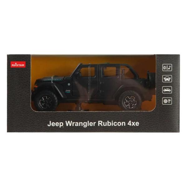 Masinuta are proportiile ideale pentru momente pline de distractie si amuzament Masinuta metalica Jeep Wrangler Rubicon 4XE Negru cu scara 1 la 32 are anvelope de cauciuc si un design detaliat interior-exterior realizat din material metalic turnat cu accesorii realizate din material plastic portiere de calitate superioara Copilul dumneavoastra se poate juca in voie cu masina metalica Jeep Wrangler Rubicon 4XE Negru cu scara 1 la 32 oferita de brandul international Rastar Nicio cursa nu este 