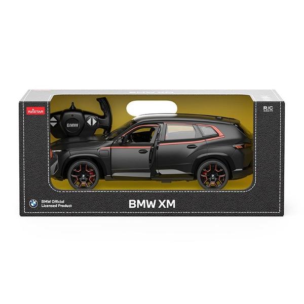 Copilul dumneavoastra se poate juca in voie cu masina cu telecomanda BMW XM scara 1 la 14 oferita de brandul international Rastar Nicio cursa nu este imposibil de castigat cu acesta masinuta replica oficiala cu licenta a modelului original construita cu mare atentie la detalii Masinuta are proportiile ideale pentru momente pline de distractie si amuzamentMasinuta functioneaza pe frecventa de 24GAlimentarea se face astfel  pentru masinuta sunt necesare 5 baterii tip AA  iar pentru 