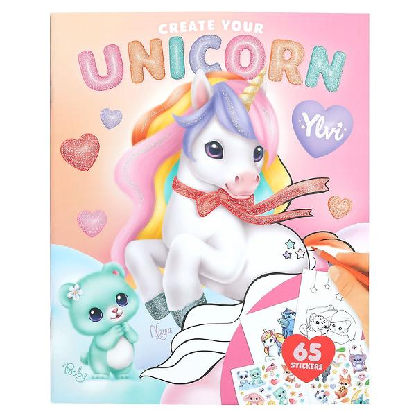 Pagini &icirc;ntregi de unicorni dr&259;gu&539;i &Icirc;n cartea de colorat Ylvi &bdquo;Create your Unicorn&rdquo; 13 imagini de colorat frumoase a&537;teapt&259; s&259; fie aduse la via&539;&259; cu ajutorul culorilor Include &537;abloane de colorat colorate pentru inspira&539;ie &537;i o pagin&259; dubl&259; plin&259; de stickere fantastice pentru &icirc;nfrumuse&539;are A&537;a func&539;ioneaz&259; distrac&539;ia magic&259; a coloratului